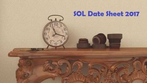 SOL Date sheet of BA-Hon-2017